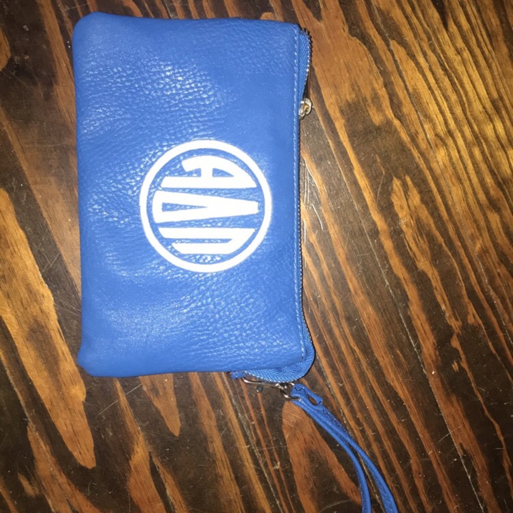 ADPi ( Alpha Delta Pi ) Royal Blue Wristlet